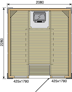 Rubic S2121RC sauna