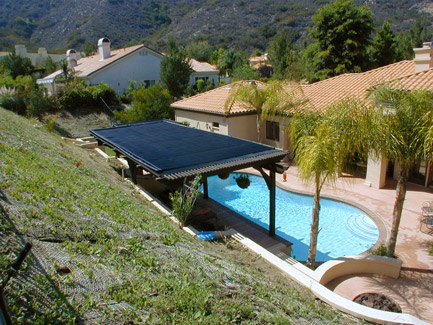 Heliocol solar heating system for pool water