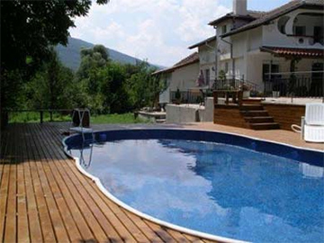 AZURO DE LUXE above ground steel pool inground