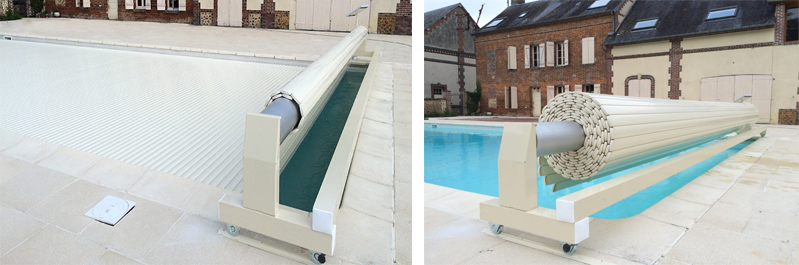 Mouv and Roll automatic pool shutter in situation