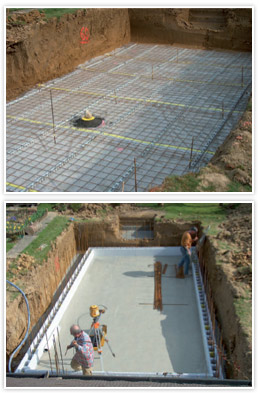 Floor screed ASTRAL First Bloc concrete pool kit