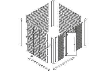 Installation schema Rubic sauna from Harvia