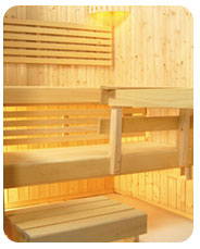 Inner view S1010 sauna Inner view S1010 sauna