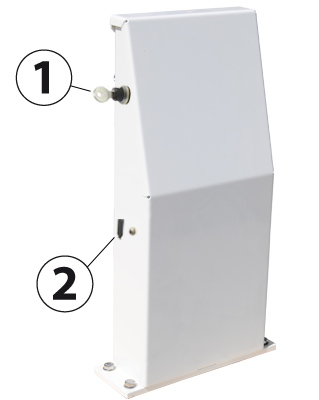 Motorised terminal leg Safety Cover shutter