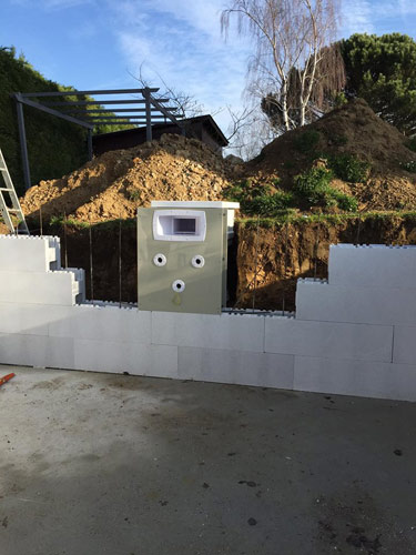 Filtrinov installation filtration wall