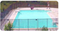 Full view NORA flexible protective pool barrier 