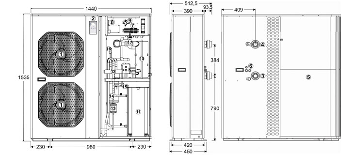 Dimensions and description Zodiac power force Dimensions and description Zodiac power force