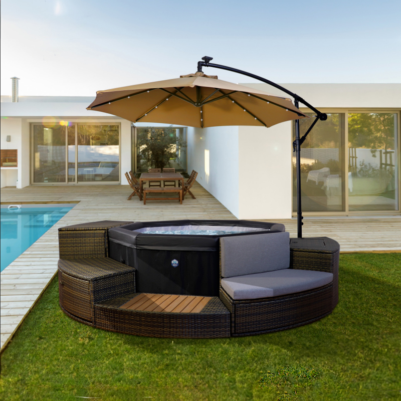 Parasol LED 98.4 in + Weighted Base