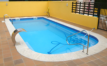 PAROS polyester shell pool installed