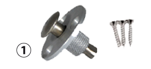 Screw piton for wooden surfaces Screw piton for wooden surfaces