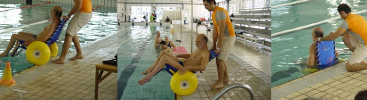 JOB submersible wheelchair   pool use