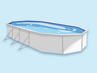 Pool adapted for up to 4 domes