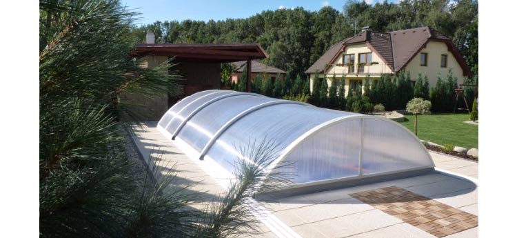 Signature pool enclosure poolside