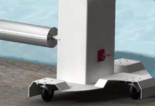 Position of roller on double axed reel