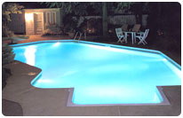 Presentation ASTRAL lighting projector for liner pools