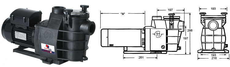 Dimensions superpool pump