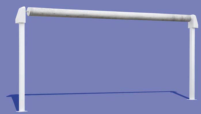 Aerial reel for public pools Aerial reel for public pools