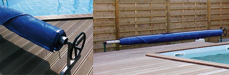 Summer covers and reels for GARDIPOOL above ground wooden pools