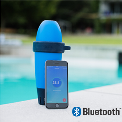 BLUE CONNECT + automatically and constantly measures the quality of your pool water