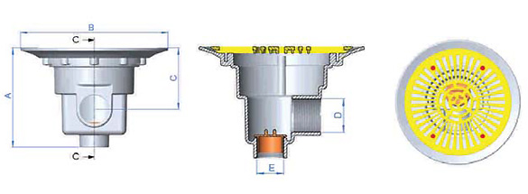 Astral Prestige main drain for concrete pools