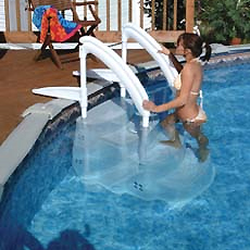 Festiva removable pool steps from Lumi-O, 4 step version