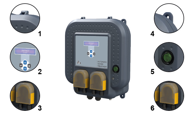 ORPHEO automatic regulation pH/redOx functions