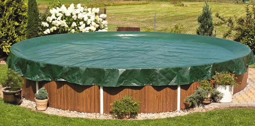 Round standard cover for above ground pools
