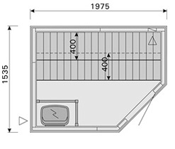 Harvia Basic Line steam sauna model 2015RB
