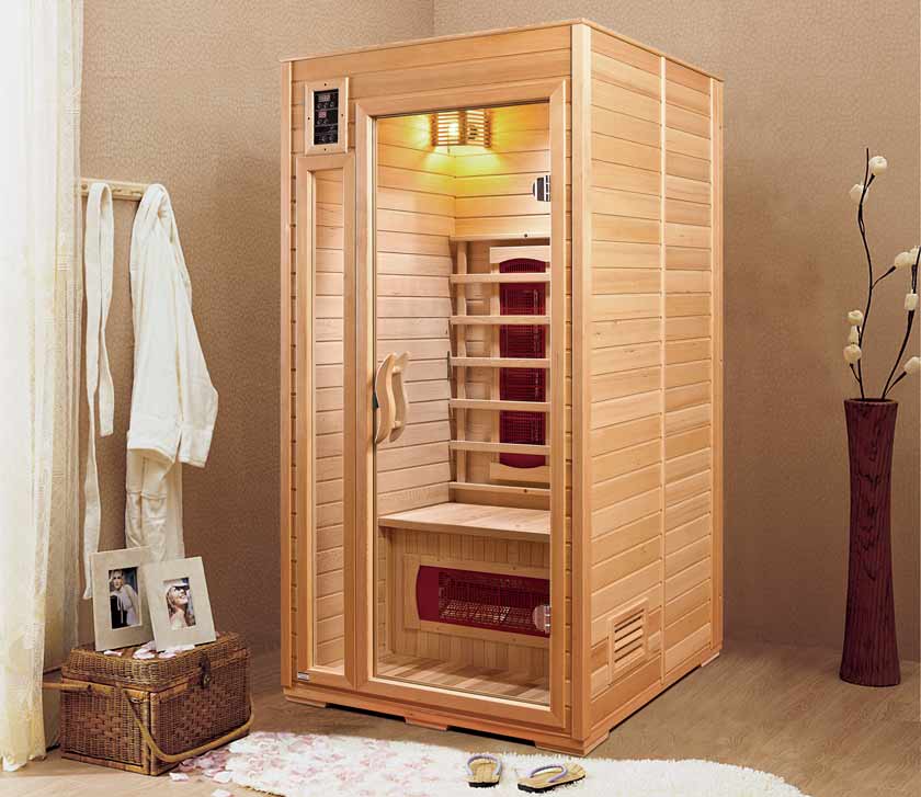 Full view NEVADA 1 place infrared Sauna   