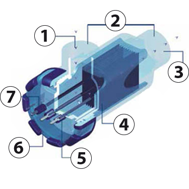 Electrolytic cell in detail