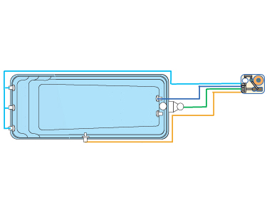 PAROS polyester shell pools filtration schema