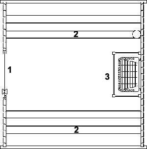 Schema Barrel sauna