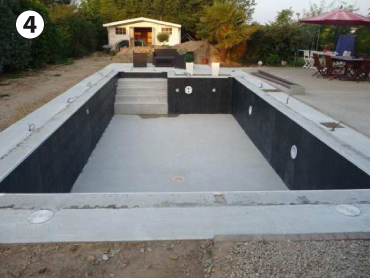 Positioning of sealing parts Tradipool inground concrete PPP pool kit Positioning of sealing parts Tradipool inground concrete PPP pool kit