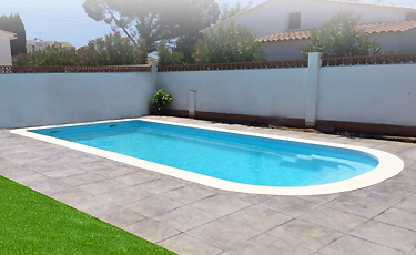 PAROS, polyester shell pool insitu