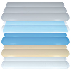 Available colours for slats