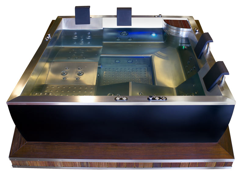 Rectangular model Astral stainless steel spa 