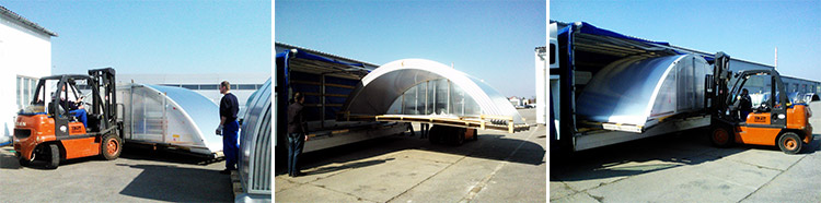 Transportation signature pool enclosure