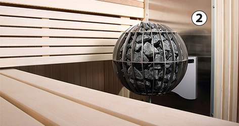 Harvia Globe wall mount