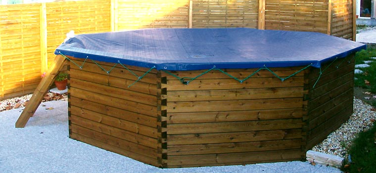 Winter cover for GARDIPOOL above ground wooden pool