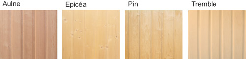 Available wood species
