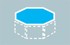 Compatible for above ground or inground pools